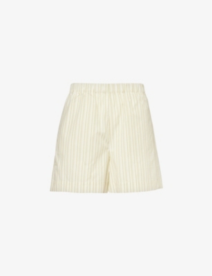 SAMSOE SAMSOE: Salova striped cotton-blend shorts
