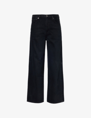 AGOLDE: Ren wide-leg high-rise organic-cotton denim jeans