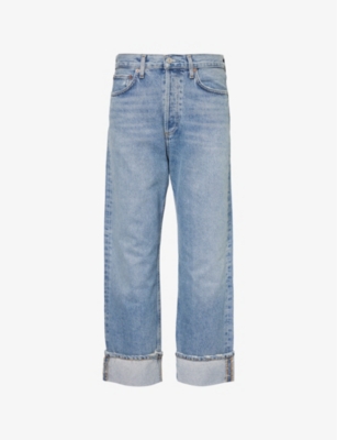 AGOLDE: Fran straight-leg low-rise recycled-cotton denim jean