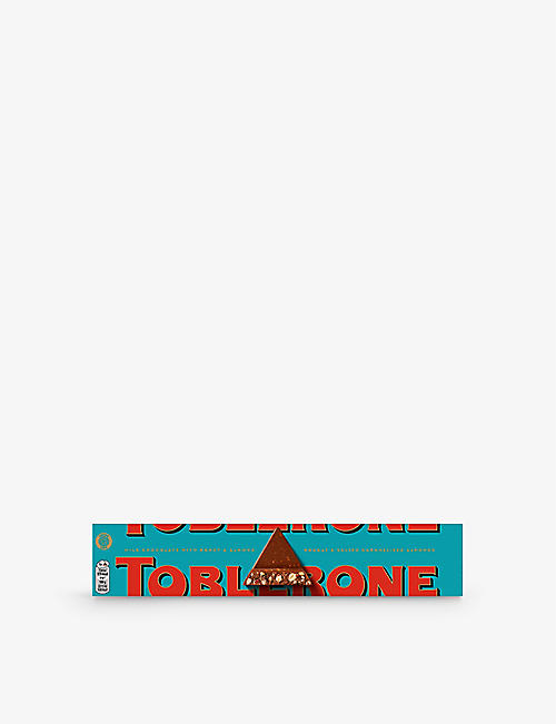 TOBLERONE: Toblerone Crunchy Almonds chocolate and nougat bar 360g