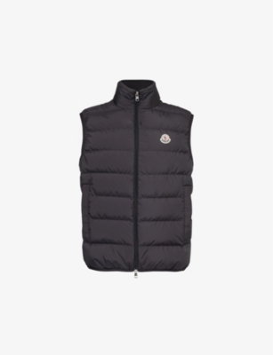 Contrin funnel-neck regular-fit shell-down gilet