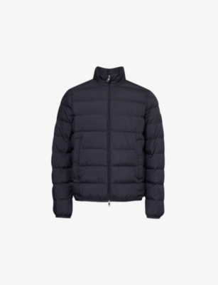 MONCLER: Baudinet brand-patch funnel-neck shell-down jacket