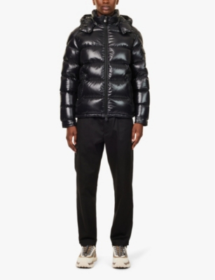 Moncler Maya Quilted Nylon Down Jacket In Black