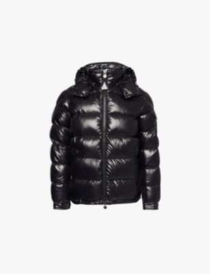 Mens black moncler jacket online