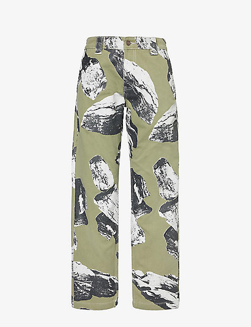 MARKET: Talus graphic-print cotton trousers