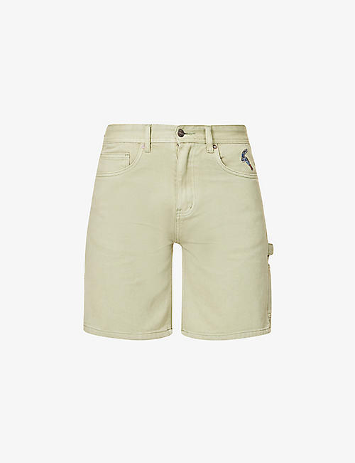 MARKET: Hardware Carpenter brand-embroidered cotton shorts