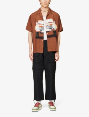 MARKET NS MARKET KEEP HONKING GRAPHIC-PRINT WOVEN SHIRT 