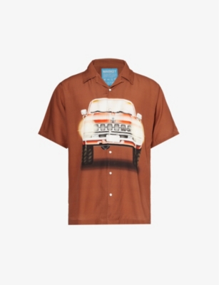 MARKET NS MARKET KEEP HONKING GRAPHIC-PRINT WOVEN SHIRT 