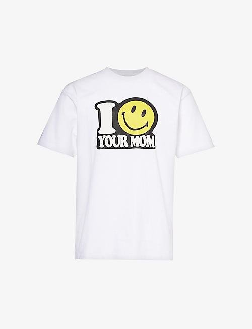 MARKET: Smiley Your Mom graphic-print cotton-jersey T-shirt