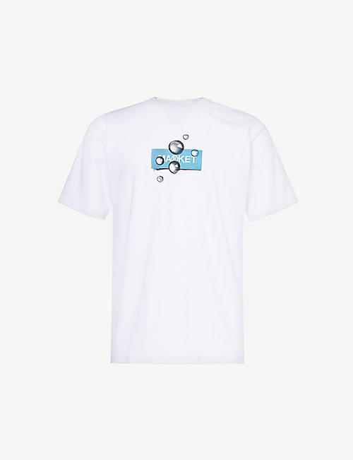 MARKET: Damask logo-print cotton-jersey T-shirt