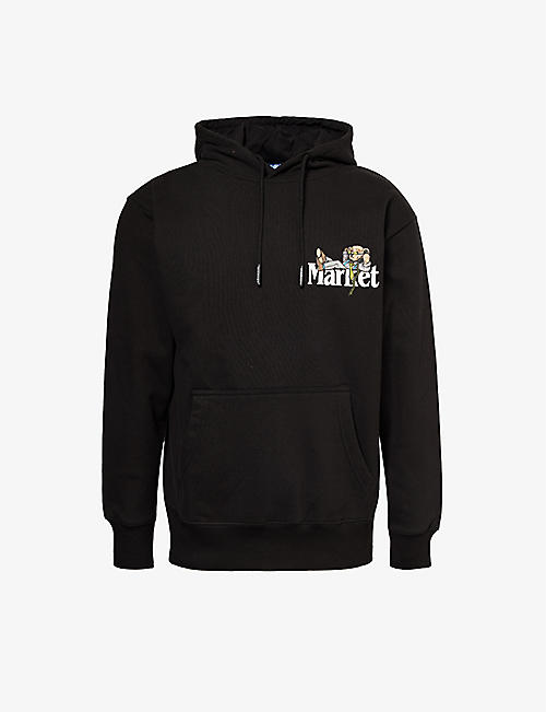 MARKET: Better Call Bear graphic-print cotton-jersey hoody