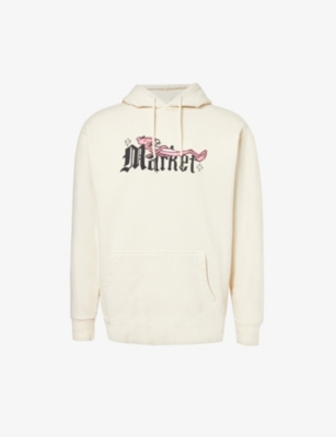 MARKET: MARKET x Pink Panther graphic-print cotton-jersey hoody