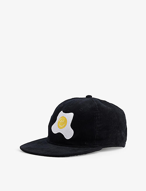 FLAN: Egg Smile embroidered cotton baseball cap