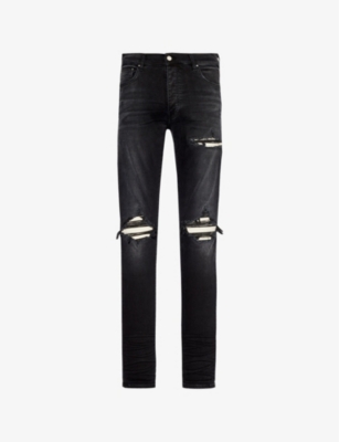 Amiri Mens Vintage Black Mx1 Stretch-denim Jeans