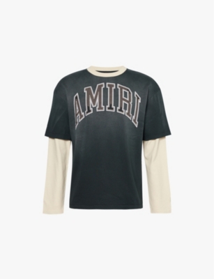 AMIRI: Logo-embellished cotton-jersey T-shirt