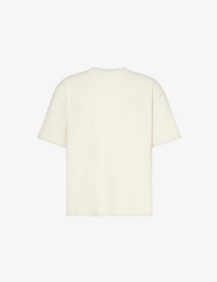 AMIRI: Brand-embroidered relaxed-fit cotton-jersey T-shirt
