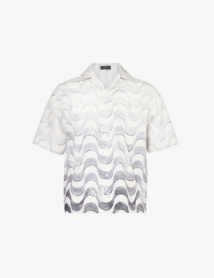 AMIRI: Wave short-sleeve cotton shirt