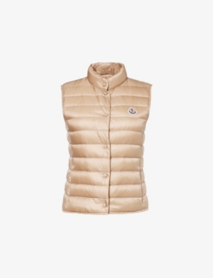 MONCLER: Liane logo-patch slim-fit shell-down gilet