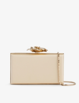 VICTORIA BECKHAM: Floral satin clutch bag