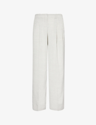 JACQUEMUS: Le Pantalon Titolo wide-leg high-rise woven trousers