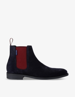 PAUL SMITH: Cedric panelled suede Chelsea boots