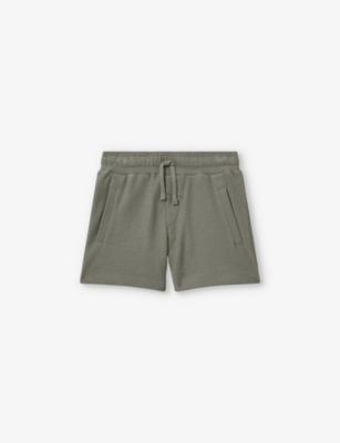 REISS: Hester textured-weave cotton shorts 3-14 years
