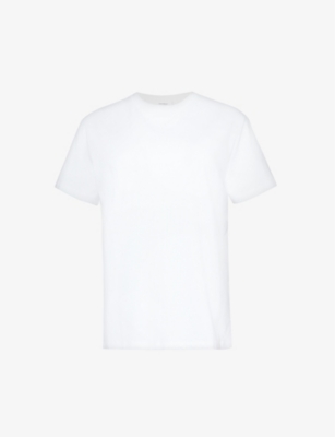Shop Wardrobe.nyc Women's White Crewneck Cotton-jersey T-shirt
