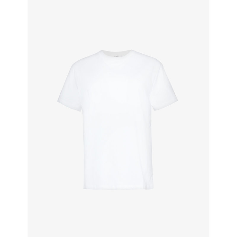Shop Wardrobe.nyc Crewneck Cotton-jersey T-shirt In White