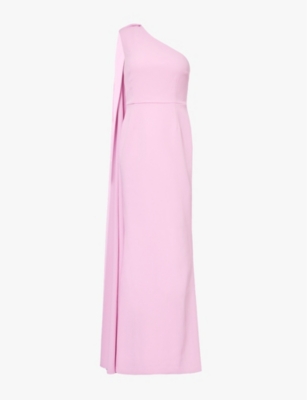 REBECCA VALLANCE: Odetta one-shoulder stretch-woven maxi dress