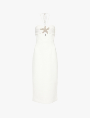 REBECCA VALLANCE - Chantara crystal-embellished woven midi