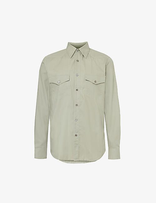 PAUL SMITH: Cuban flap-pocket regular-fit cotton shirt