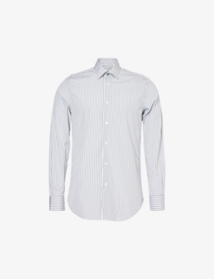 PAUL SMITH: Striped slim-fit cotton shirt