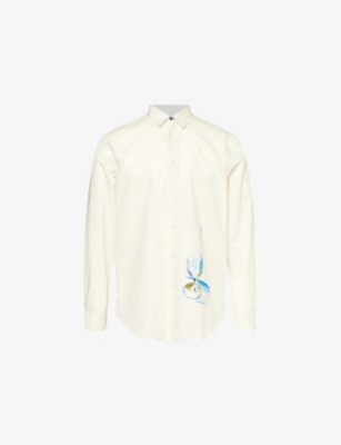 PAUL SMITH: Printed cotton-poplin shirt