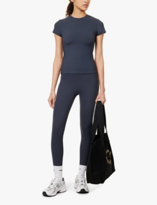 Adanola Ultimate Short-sleeve Stretch-jersey T-shirt In Midnight Blue