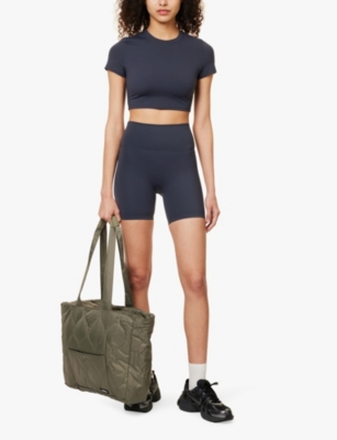 ADANOLA: Ultimate cropped stretch-woven T-shirt