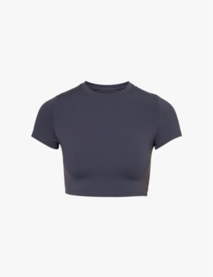 ADANOLA: Ultimate cropped stretch-woven T-shirt