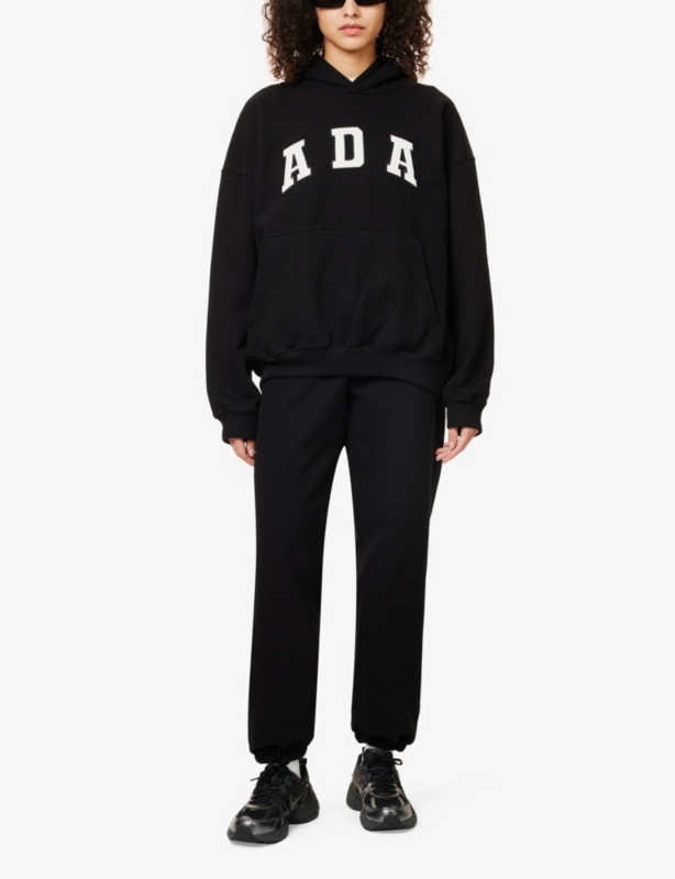 Oversized-fit Logo-Embroidered Cotton Hoody