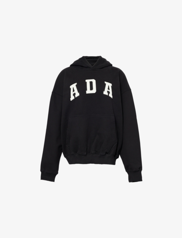 Oversized-fit Logo-Embroidered Cotton Hoody
