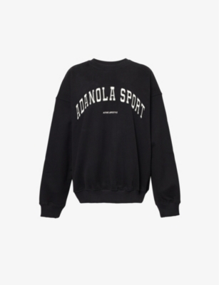 Oversized-fit logo-embroidered organic-cotton sweatshirt