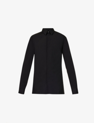 GIVENCHY: 4G logo-embroidered cotton shirt