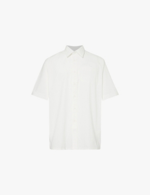 GIVENCHY: Relaxed-fit short-sleeved cotton-poplin shirt