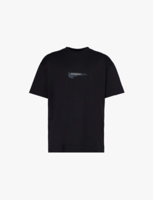 GIVENCHY: Wings branded-print cotton-jersey T-shirt