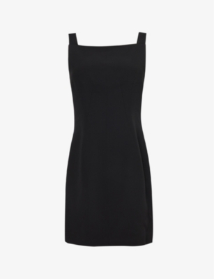 Shop Givenchy Women's Black Cut-out Slim-fit Woven-blend Mini Dress