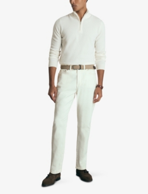REISS: Royal half-zip funnel-neck cashmere jumper