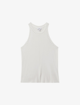 REISS: Cammi cut-out woven vest top
