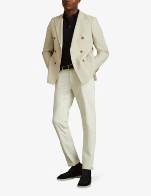 REISS: Loftus lace-up suede chukka boots