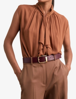 REISS: Iyla half-keeper leather belt