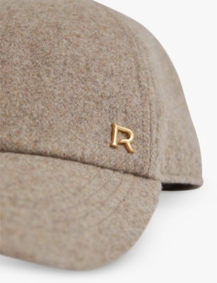 REISS: Fiona brand-plaque wool-blend cap