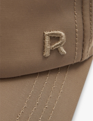 Reiss Taupe Logo-embroidered Baseball Cap In Taupe