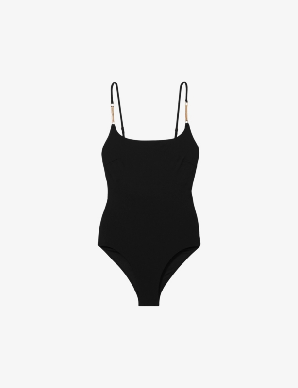 Imogen chain-embellished stretch-woven swimsuit